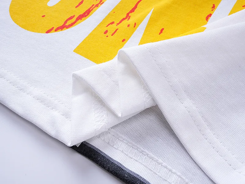 3096# P140 Real shot of Godspeed American fashion rock street pure cotton loose bottoming long-sleeved T-shirt long T-shirt Fabric: 270g 32 count fine cotton double yarn pure cotton Color: off-white apricot Code number: S M L XL