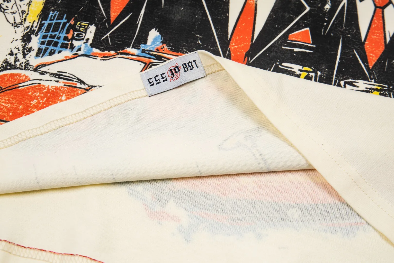 G73# ​​GodSpeed ​​white ink direct spray short sleeve S-XL size apricot P110