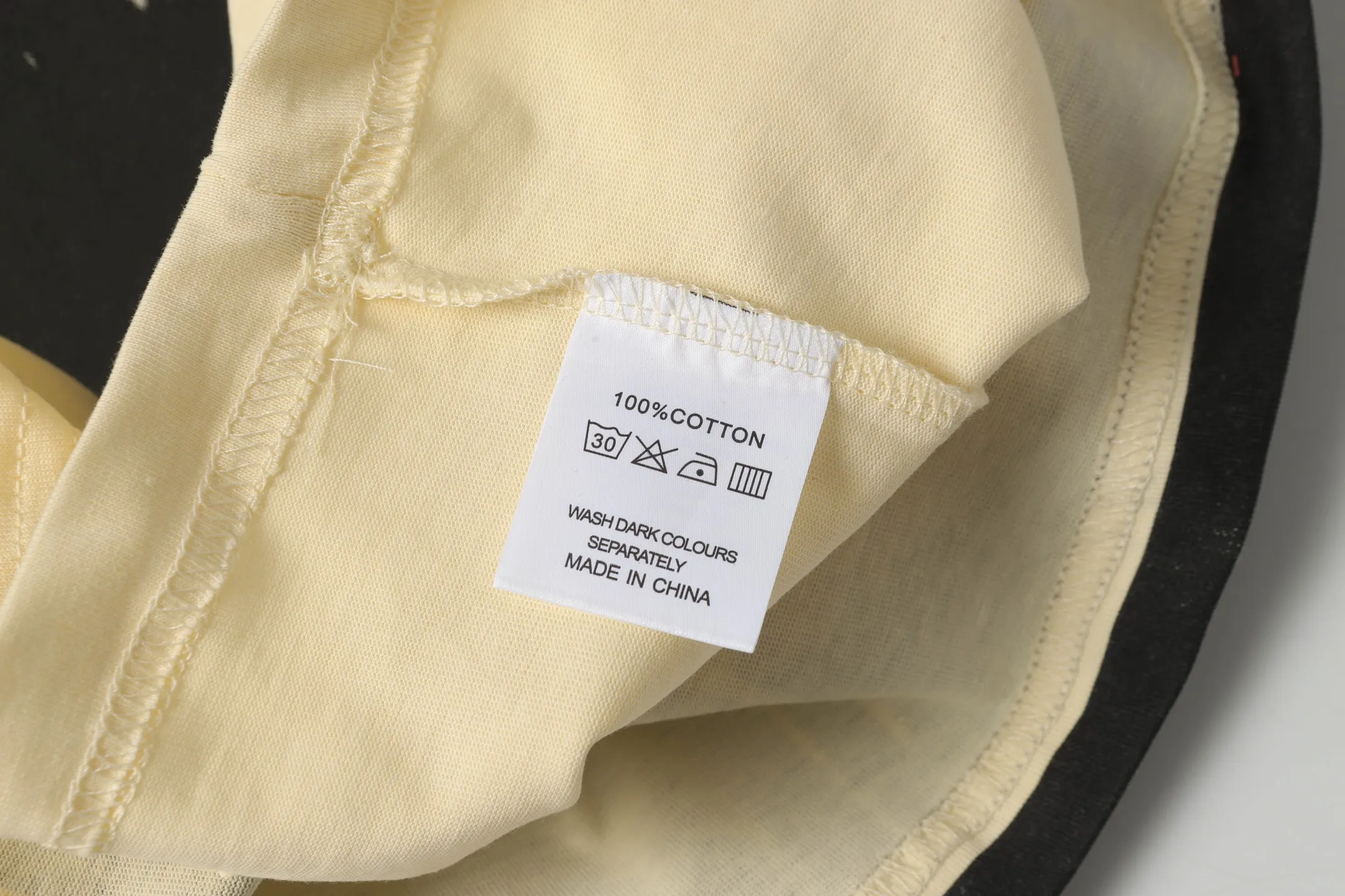 5037#White/Apricot｜P104 Godspeed cross-border American rock and roll street washed retro style short-sleeved T (craft printing) fabric (fabric): 32-count combed double yarn 240 grams weight code number (size): S-M-L-XL color (colour): white, apricot,