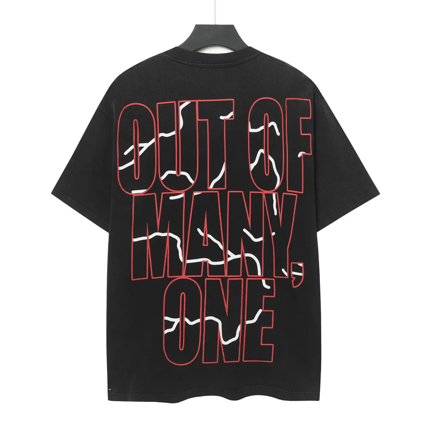 6036# Washed Black｜P116 Godspeed cross-border American rock and roll street washed retro style short-sleeved T (craft print) Fabric (fabric): 32 count combed double yarn 250 grams weight Size (size): S-M-L-XL Color (colour): Washed black 👉