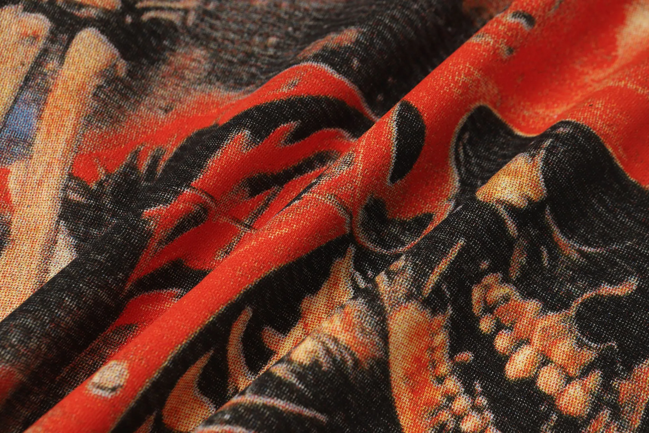 5068#apricot｜P104 Godspeed cross-border American rock and roll street washed retro style short-sleeved T (craft printing) fabric (fabric) 32 counts combed double yarn 240 grams weight code number (size): S-M-L-XL color (colour): apricot 👉