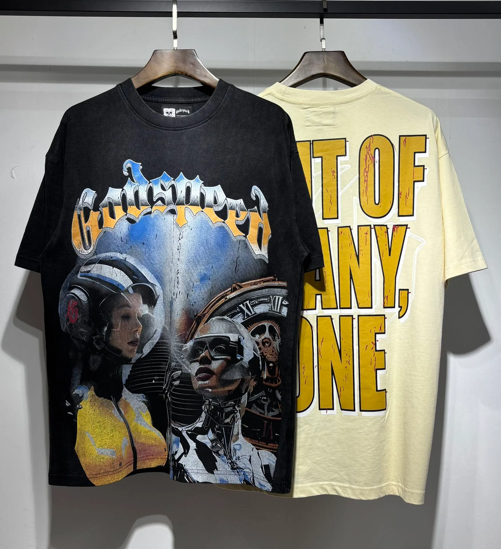 Style 533 Washed Black P124 GODSPEED Short Sleeve S. M. L xl