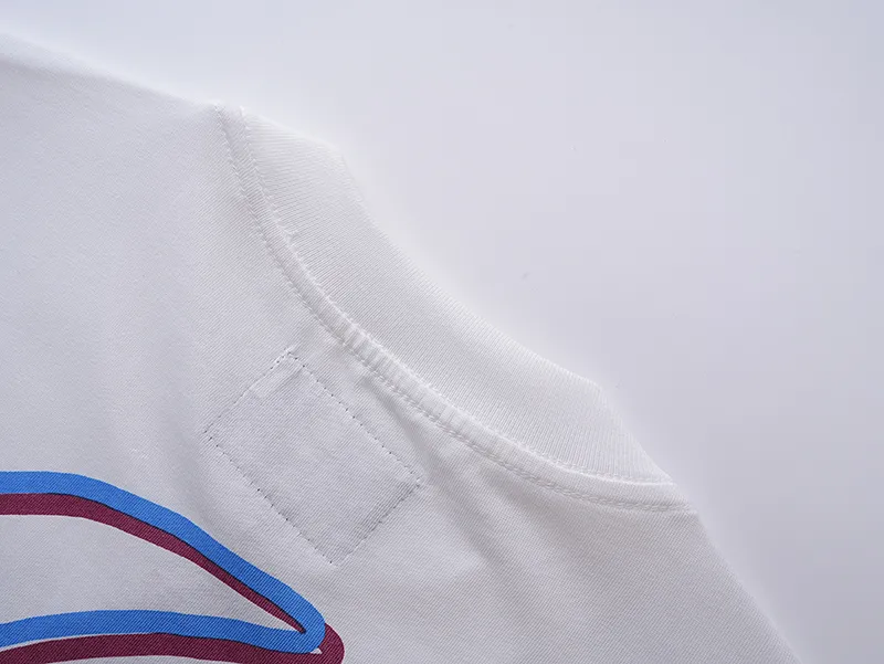 3075# P110 Real shot Godspeed American trendy rock and roll street retro loose printed cotton short sleeves Fabric: 240g 32 count fine cotton double yarn pure cotton Color: off-white Size: S M L XL