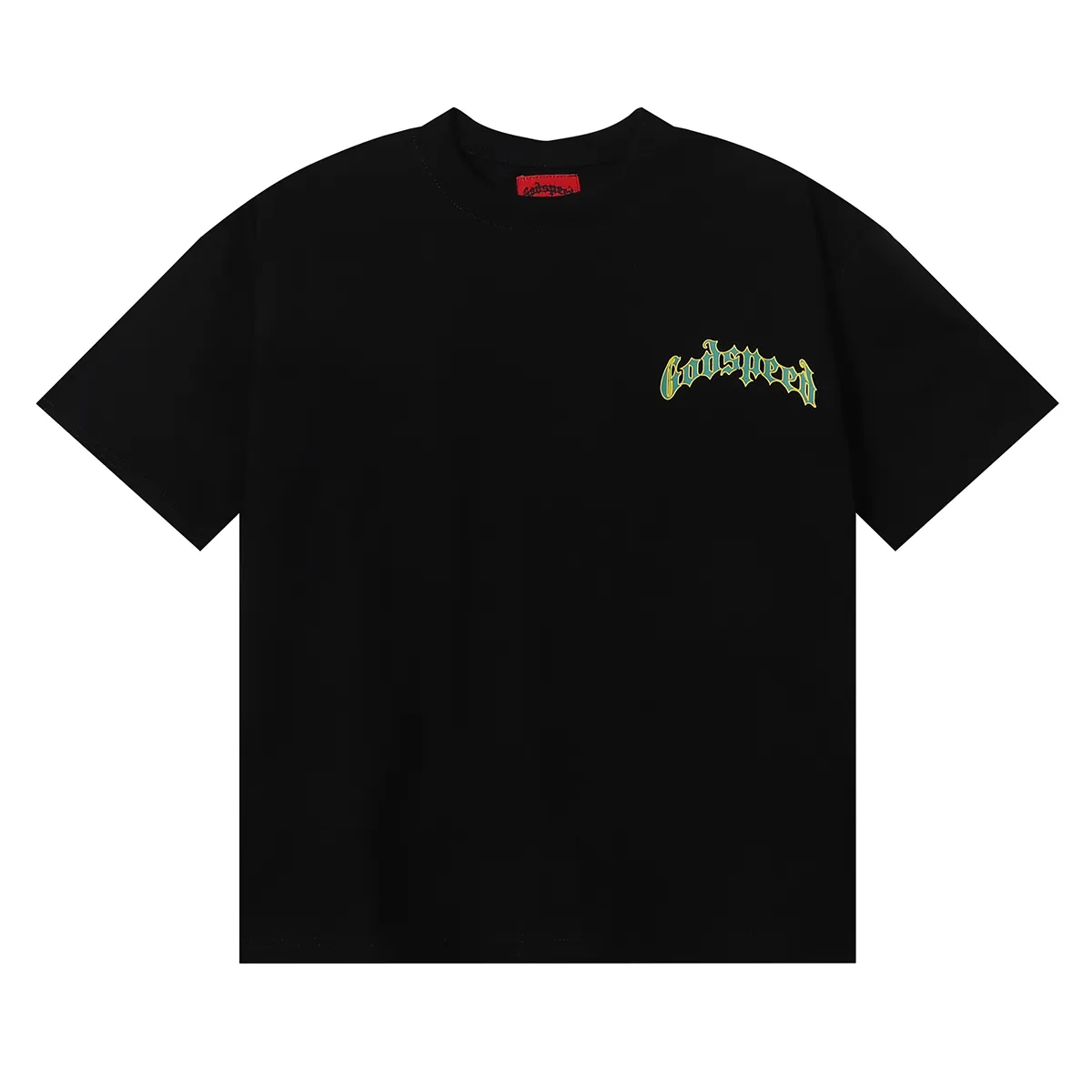 No. 7020, foreign trade beauty trend Godspeed masked man printing high quality double yarn pure cotton round neck short-sleeved T-shirt batch 110 Color: black, white, apricot; Size: S M L XL