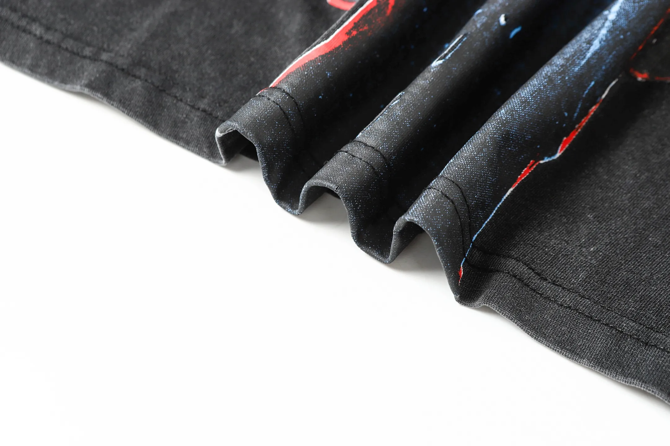6021# Washed Black｜P116 Godspeed cross-border American rock and roll street washed retro style short-sleeved T (craft print) Fabric (fabric): 32 count combed double yarn 250 grams weight Size (size): S-M-L-XL Color (colour): Washed black 👉
