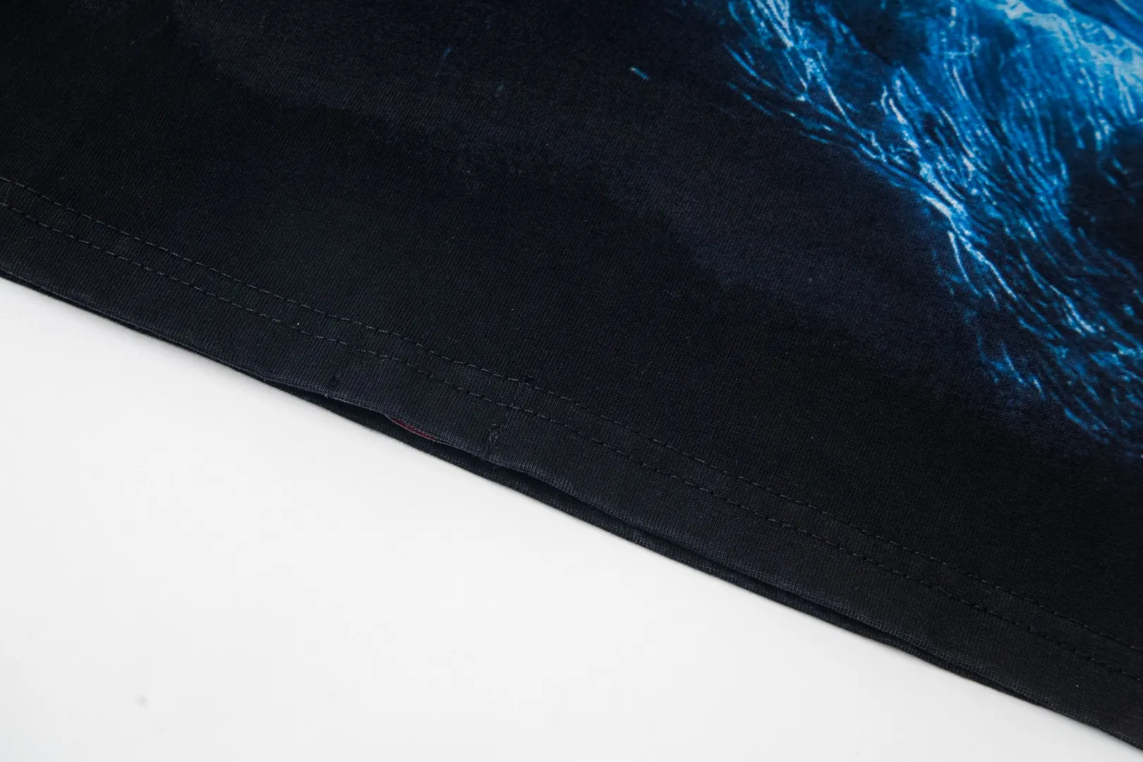 G46# GodSpeed ​​white ink direct spray washed long sleeve S-XL size black (washed) P156 blue (washed) P156