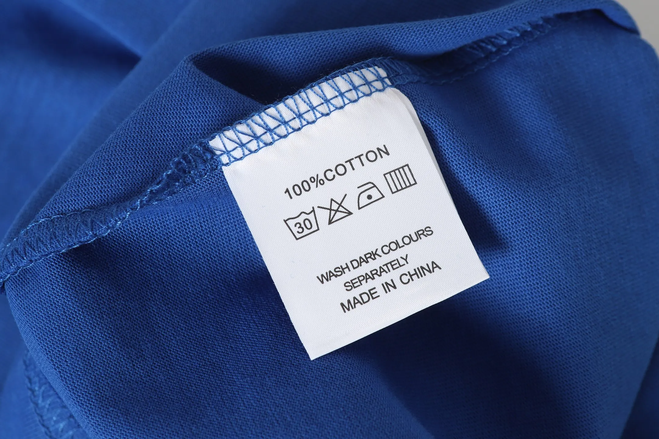 52💰5092#China Red/Klein Blue I Godspeed cross-border American rock and roll street wash retro style short-sleeved T (craft printing) fabric (fabric): 32 count combed double yarn 240 grams weight code (size): S-M-L-XL color (colour): Chinese red/Klein blue