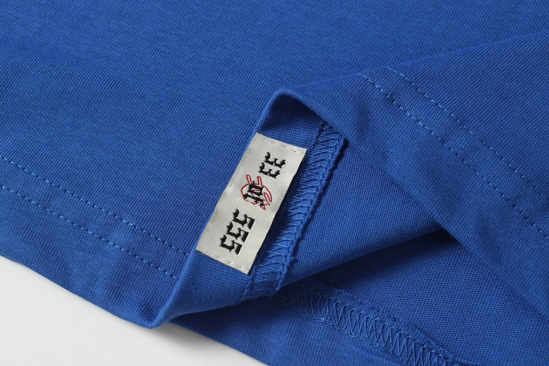 52💰5092#China Red/Klein Blue I Godspeed cross-border American rock and roll street wash retro style short-sleeved T (craft printing) fabric (fabric): 32 count combed double yarn 240 grams weight code (size): S-M-L-XL color (colour): Chinese red/Klein blue