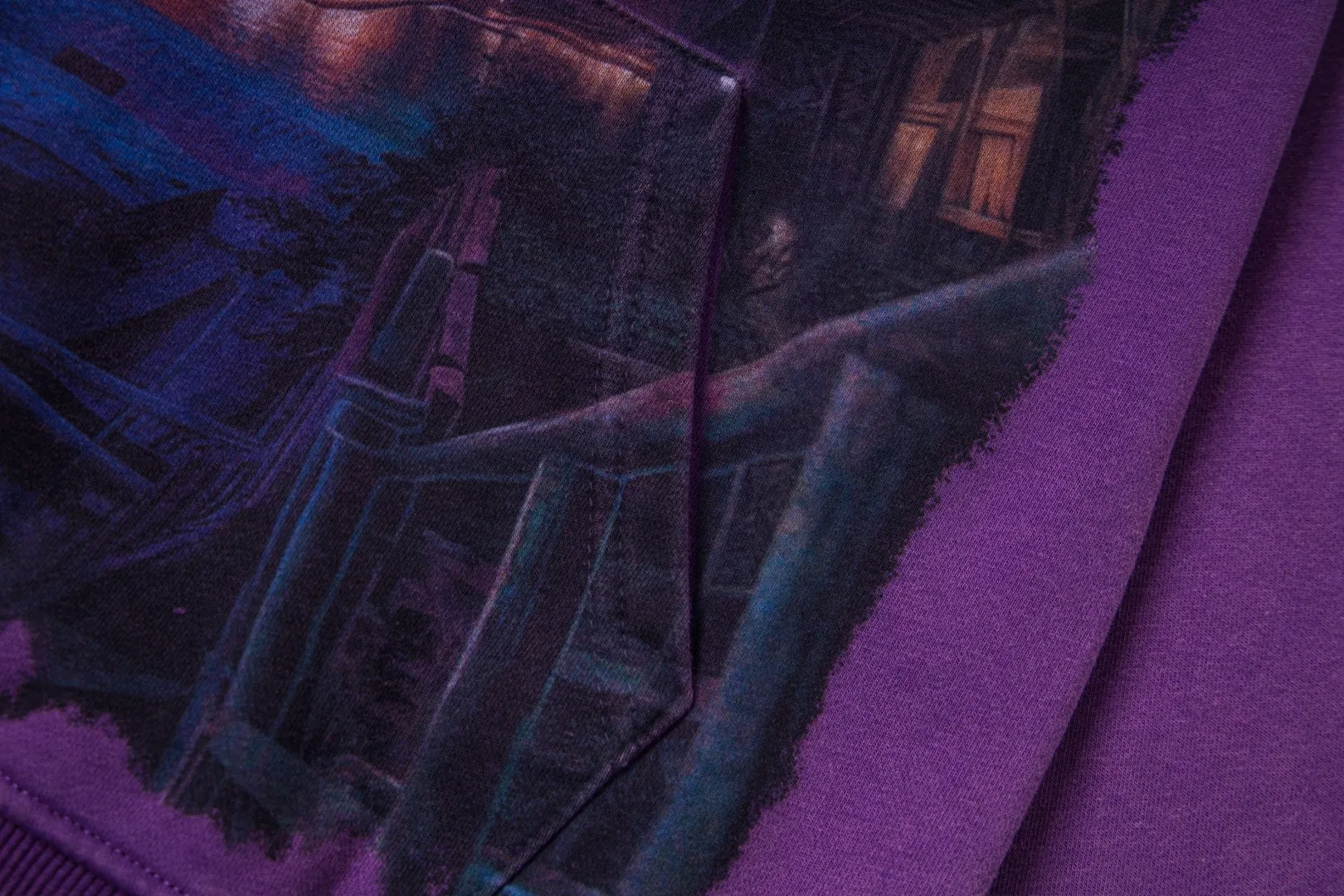 G51# GodSpeed ​​white ink direct spray sweatshirt Size S-XL Purple (washed) P236 Apricot P226