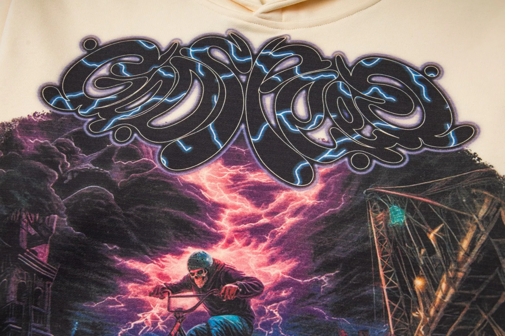 G51# GodSpeed ​​white ink direct spray sweatshirt Size S-XL Purple (washed) P236 Apricot P226