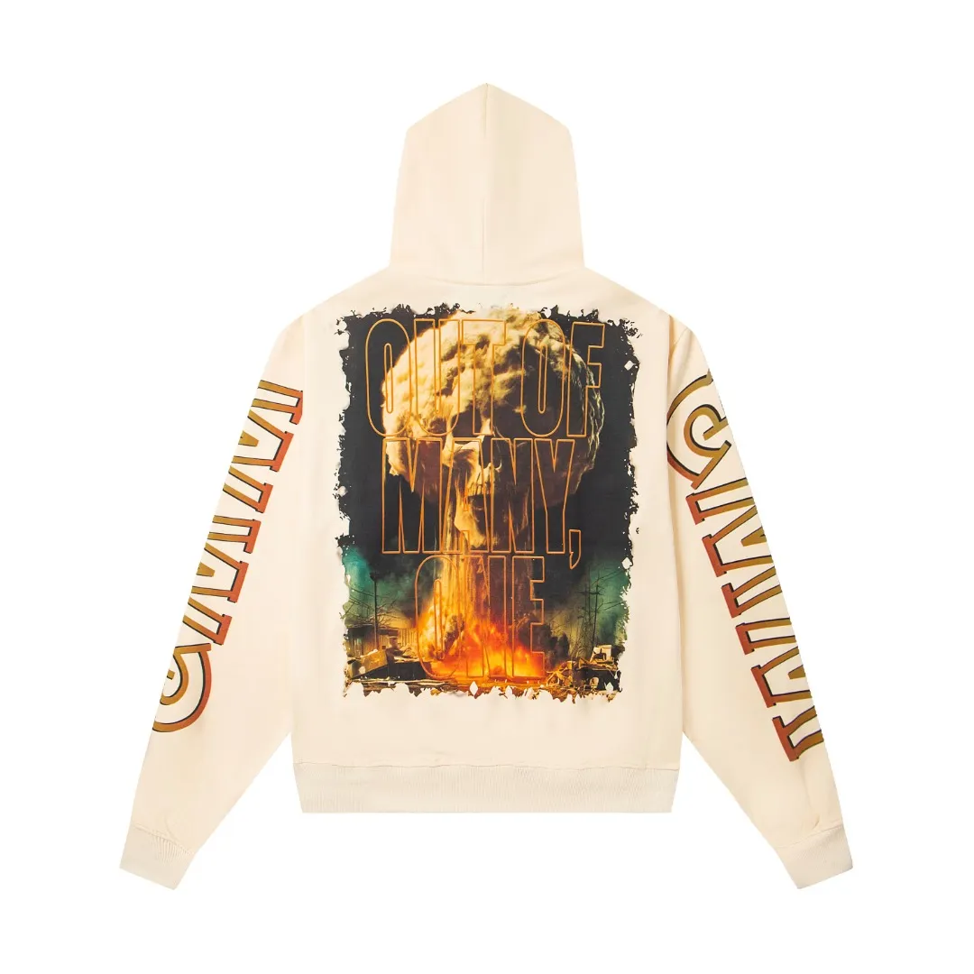G41# GodSpeed ​​white ink direct spray sweatshirt S-XL washed black P236 apricot P226