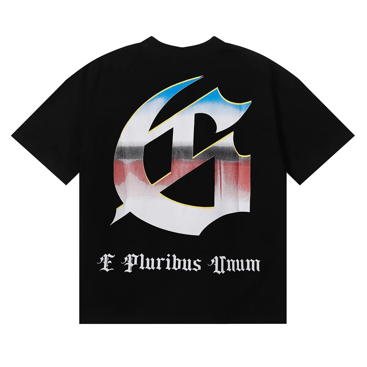No. 7078, Mechao Godspeed beach road racing printed high-quality double yarn pure cotton casual short-sleeved T-shirt batch 110 Color: black, blue; Size: S M L XL