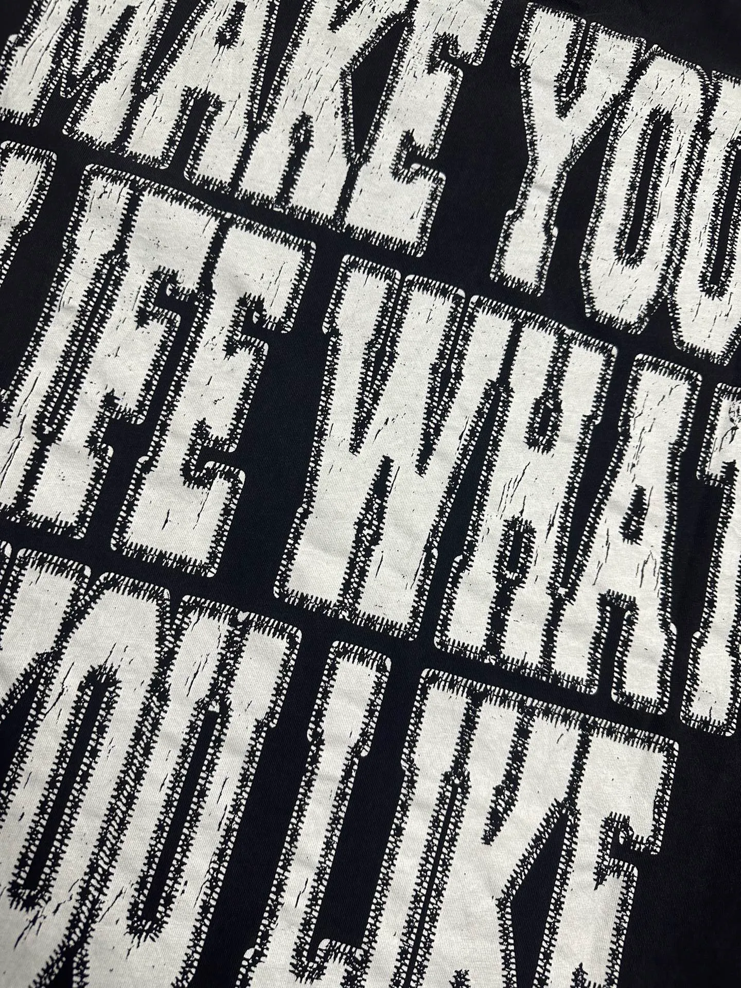 6132# Washed black I P116 Real stock (American fashion niche) - New Godspeed cross-border American rock street washed retro style short-sleeved T (craft printing) Fabric (fabric): 32 counts combed double yarn 250 grams weight Size (size): S-M-L-XL Color (colour): Washed black