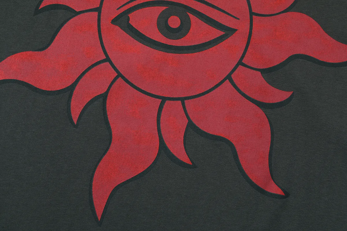 Godspeed high-quality white ink direct-printed short-sleeved P110 printing without glue, very breathable, S-XL loose fit