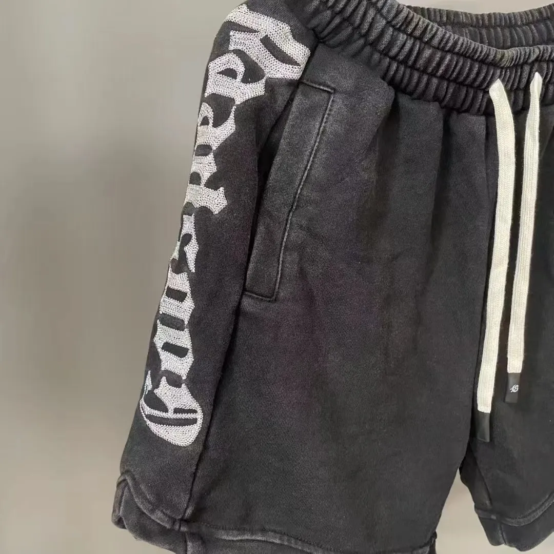 150💰G90 godspeed retro washed and distressed shorts rope custom logo 380g pure cotton terry S～XL