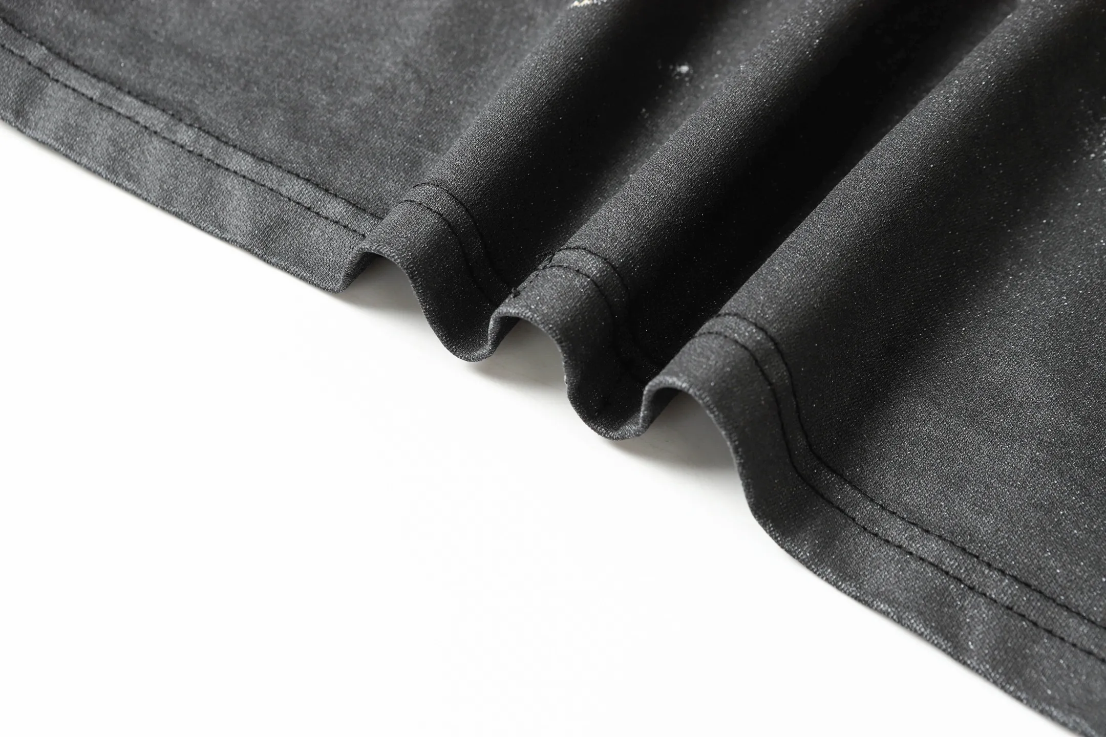 6003#washed black｜P116 Godspeed cross-border American rock and roll street washed retro style short-sleeved T (craft printing) fabric (fabric): 32 count combed double yarn 250g weight code number (size): S-M-L-XL color (colour): washed black