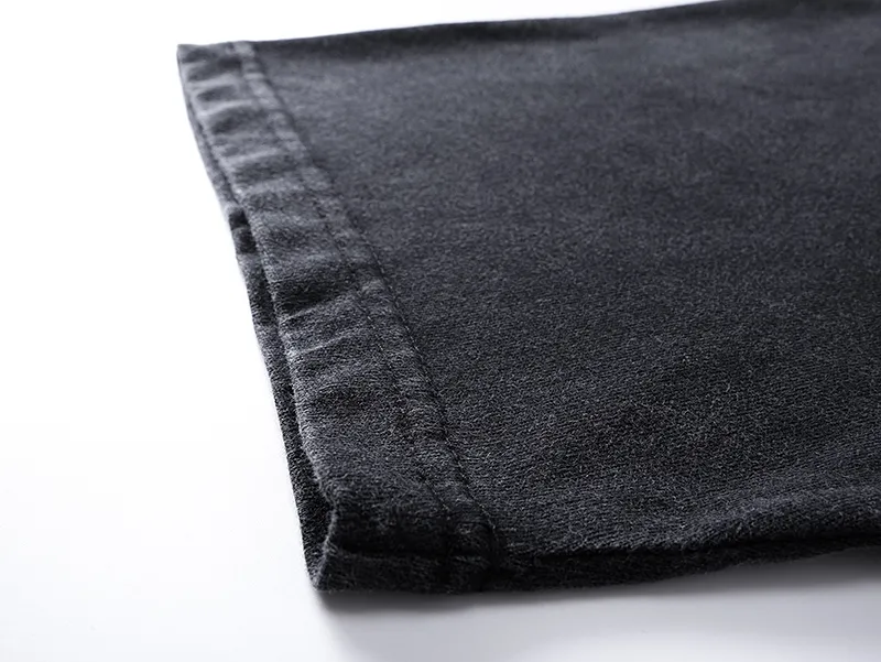 1091# P126 Washed Black Real Shot Godspeed American Fashion Rock Street Retro Washed Distressed Printed Cotton Short Sleeves Fabric: 250g 32 Count Fine Cotton Double Yarn Pure Cotton Color: Washed Black Size: S M L XL