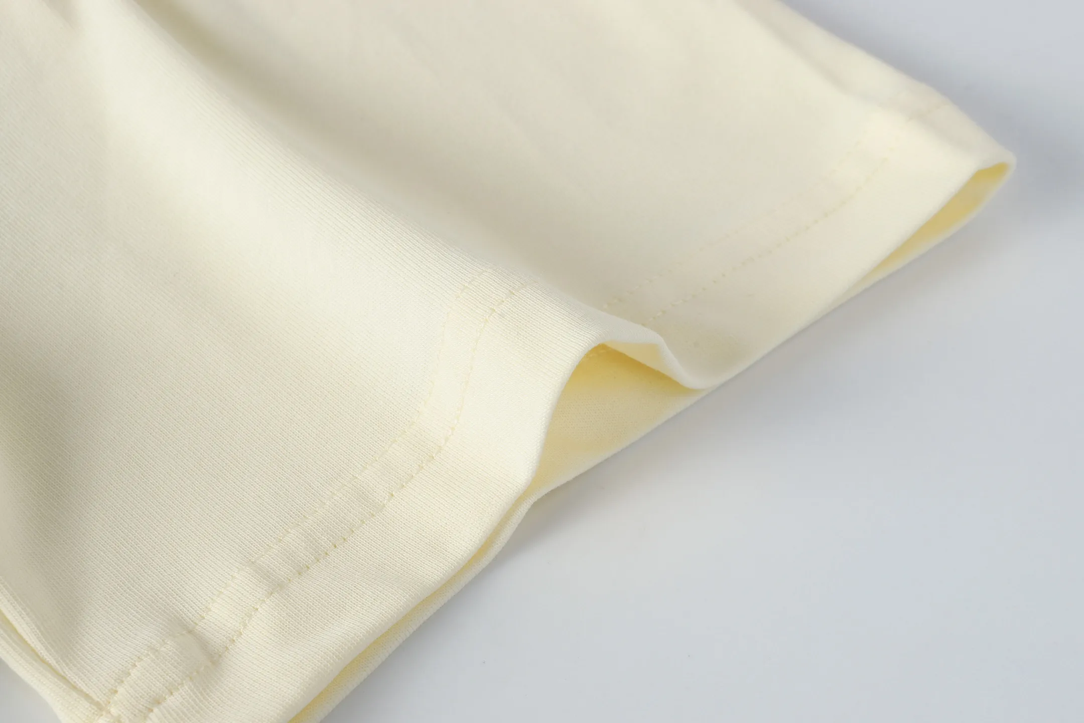 5108#apricot I P104 Godspeed cross-border American rock and roll street wash retro style short-sleeved T (craft printing) fabric (fabric) 32 counts combed double yarn 240 grams weight code number (size): S-M-L-XL color (colour): apricot