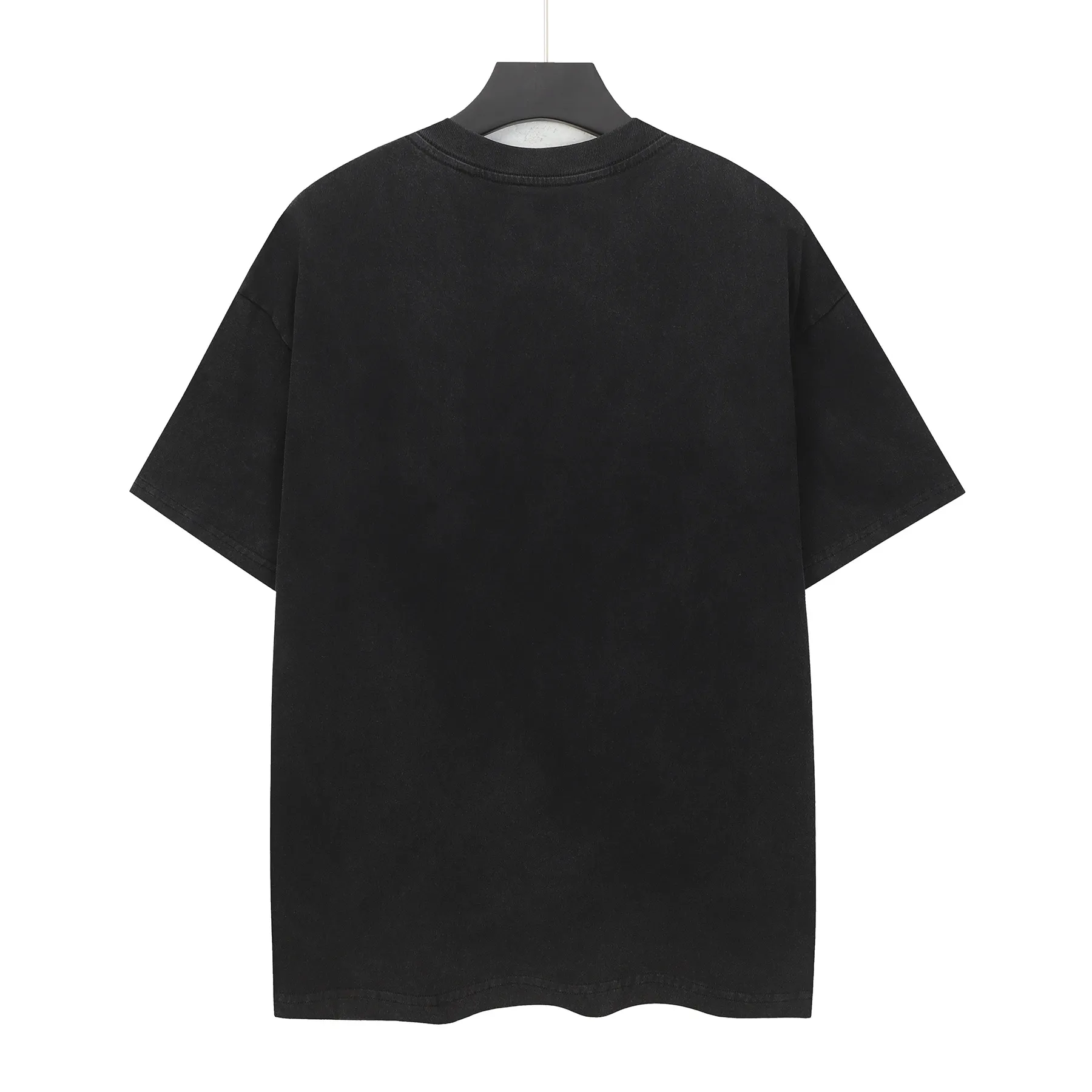 6110#washed black I P116 (HD printing + English embroidery) Godspeed cross-border American rock and roll street washed retro style short-sleeved T (craft printing) fabric (fabric): 32 counts combed double yarn 250 grams weight code (size): S-M-L-XL color (colour): washed black