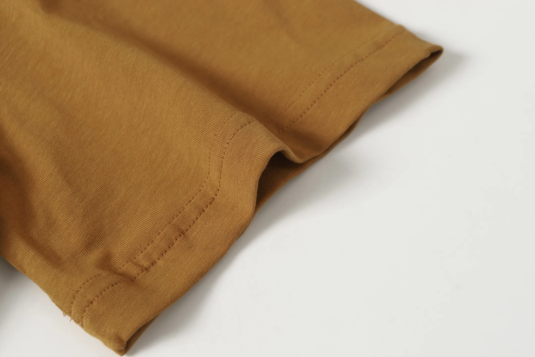 5089# Brown I P104 Godspeed cross-border American rock and roll street washed retro style short-sleeved T (craft printing) fabric (fabric) 32 counts combed double yarn 240 grams weight code number (size): S-M-L-XL color (colour): brown