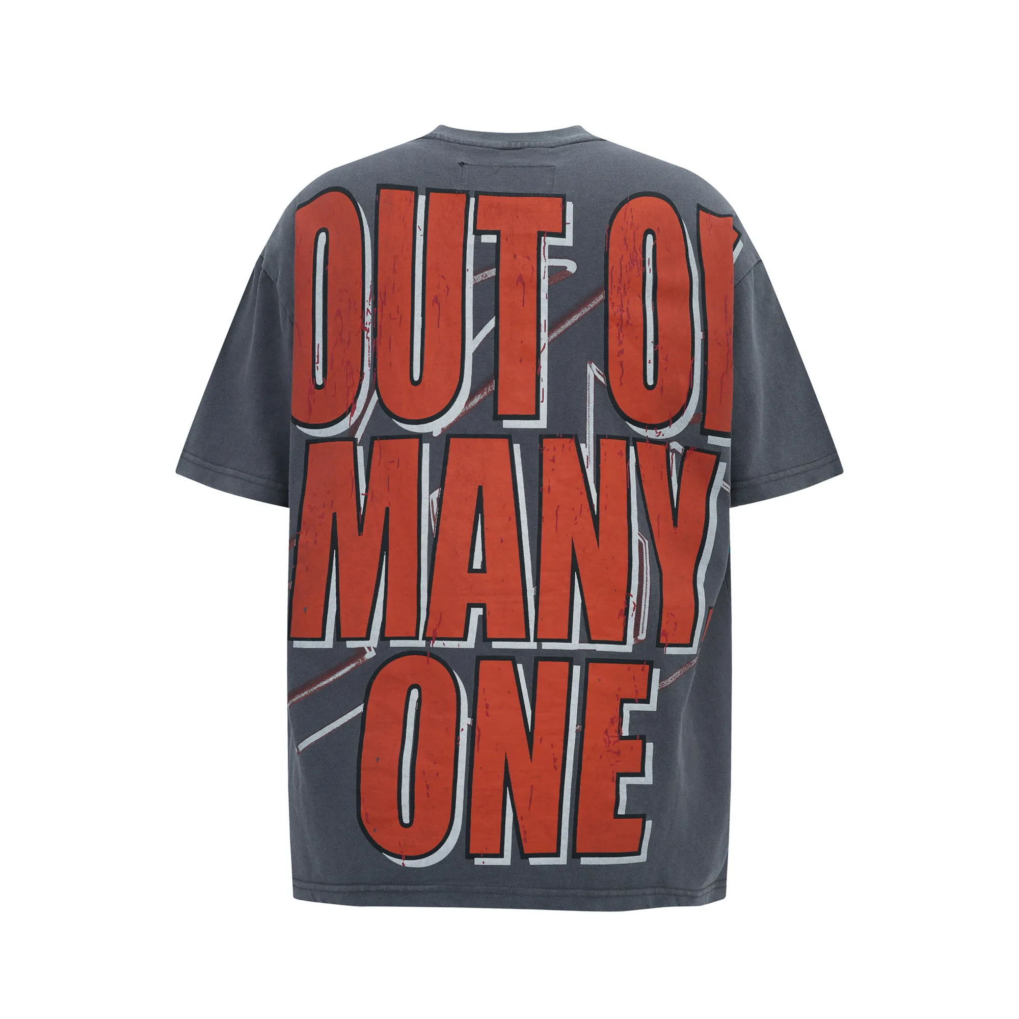G122# P124 Godspeed short-sleeved T-shirt color: Gray, Bone size: S M L XL