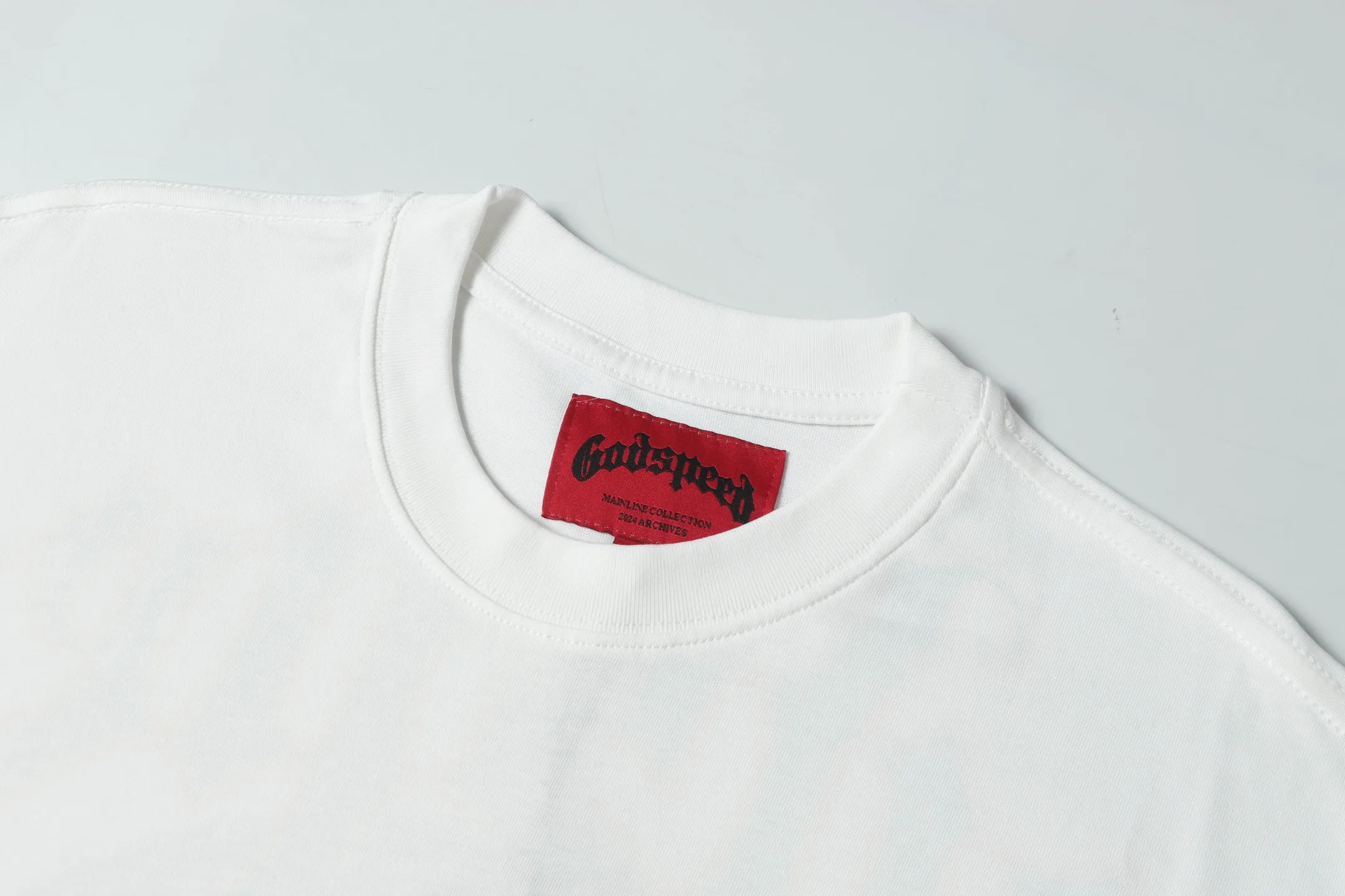 5050##White: Apricot｜P104 Godspeed cross-border American rock and roll street washed retro style short-sleeved T (craft printing) fabric (fabric): 32-count combed double yarn 240 grams weight code number (size): S-M-L-XL color (colour): white, apricot,
