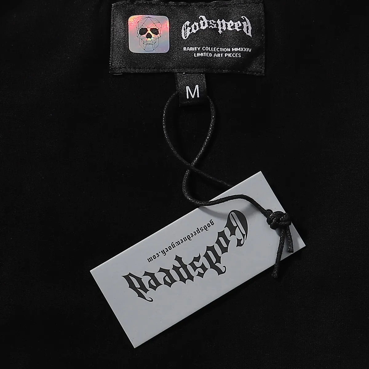 No. 7005, American fashion Godspeed Hollywood night print high quality double yarn pure cotton casual short-sleeved T-shirt batch 110 Color: black; Size: S M L XL