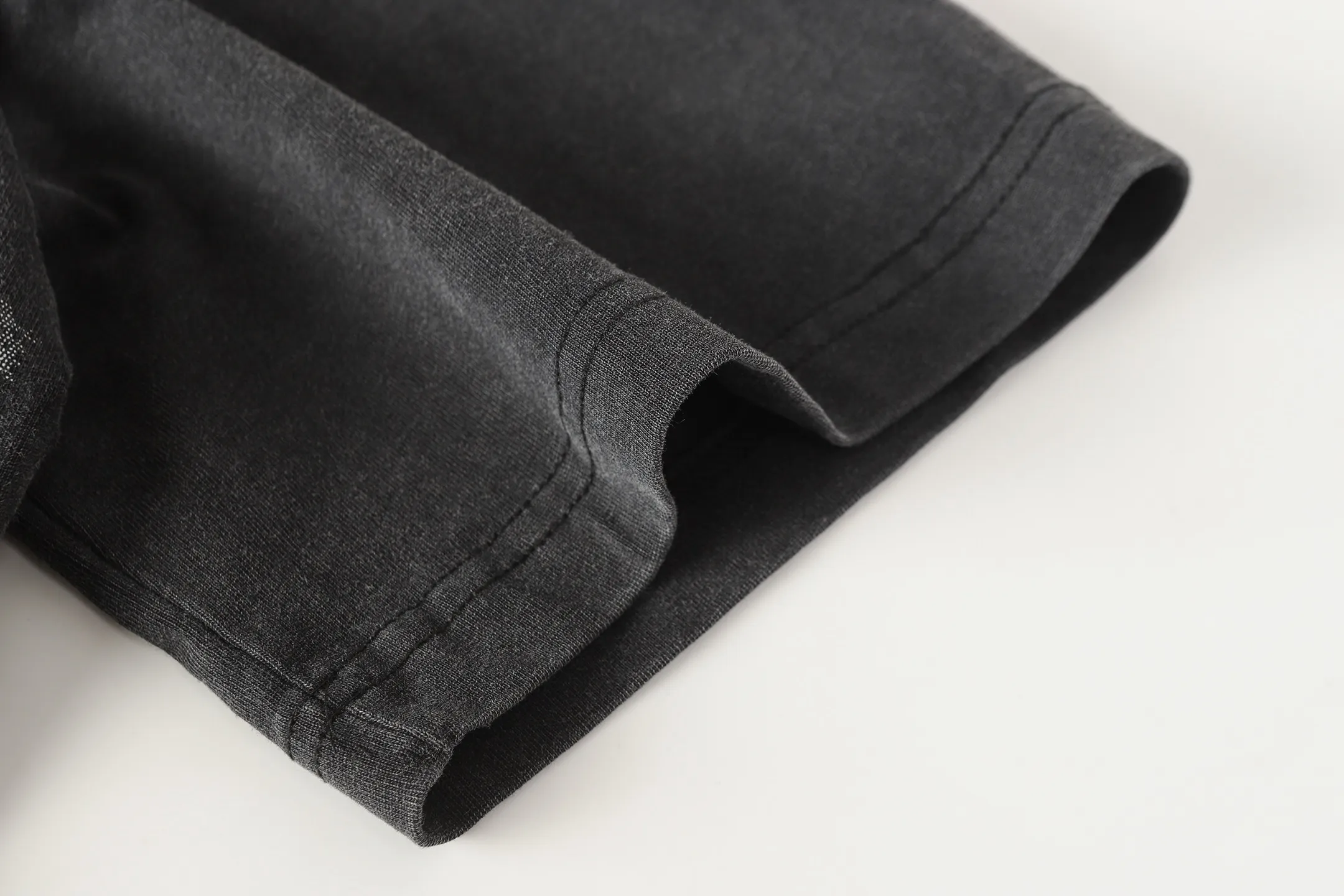 6096# washed black I P116 Godspeed cross-border American rock and roll street washed retro style short-sleeved T (craft printing) fabric (fabric): 32 count combed double yarn 250 grams weight code number (size): S-M-L-XL color (colour): washed black