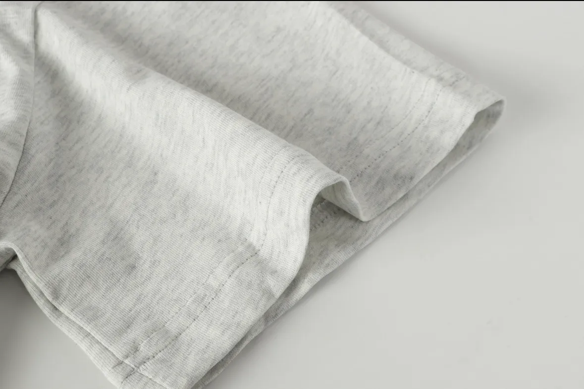 5105#Light Gray｜P106 Godspeed cross-border American rock and roll street washed retro style short-sleeved T (craft printing) fabric (fabric) 32-count combed double yarn 240 grams weight code number (size): S-M-L-XL color (colour): light gray