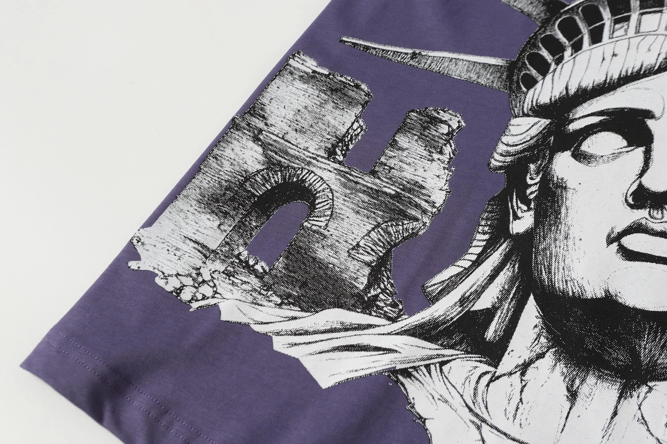 5086#vine purple/apricot color｜P104 Godspeed cross-border American rock and roll street washed retro style short-sleeved T (craft printing) fabric (fabric) 32 count combed double yarn 240 grams weight code number (size): S-M-L-XL color (colour): apricot/vine purple