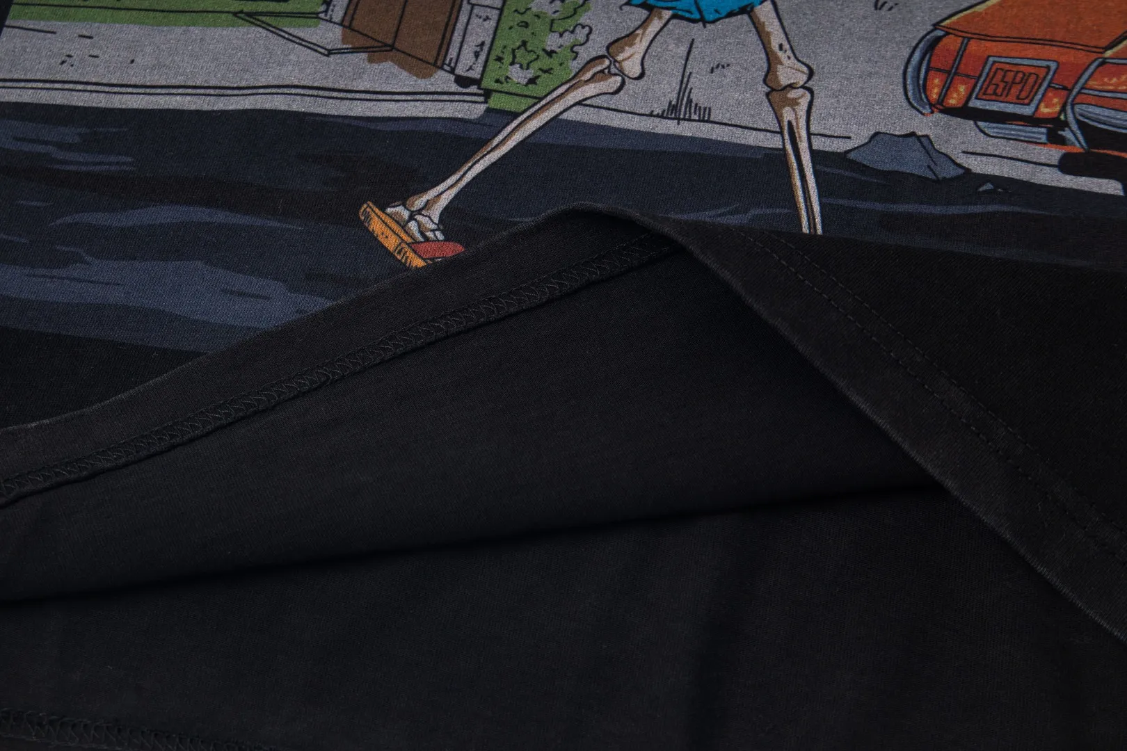 G28# GodSpeed ​​white ink direct spray washed short-sleeved S-XL size gray (washed) P126 black (washed) P126