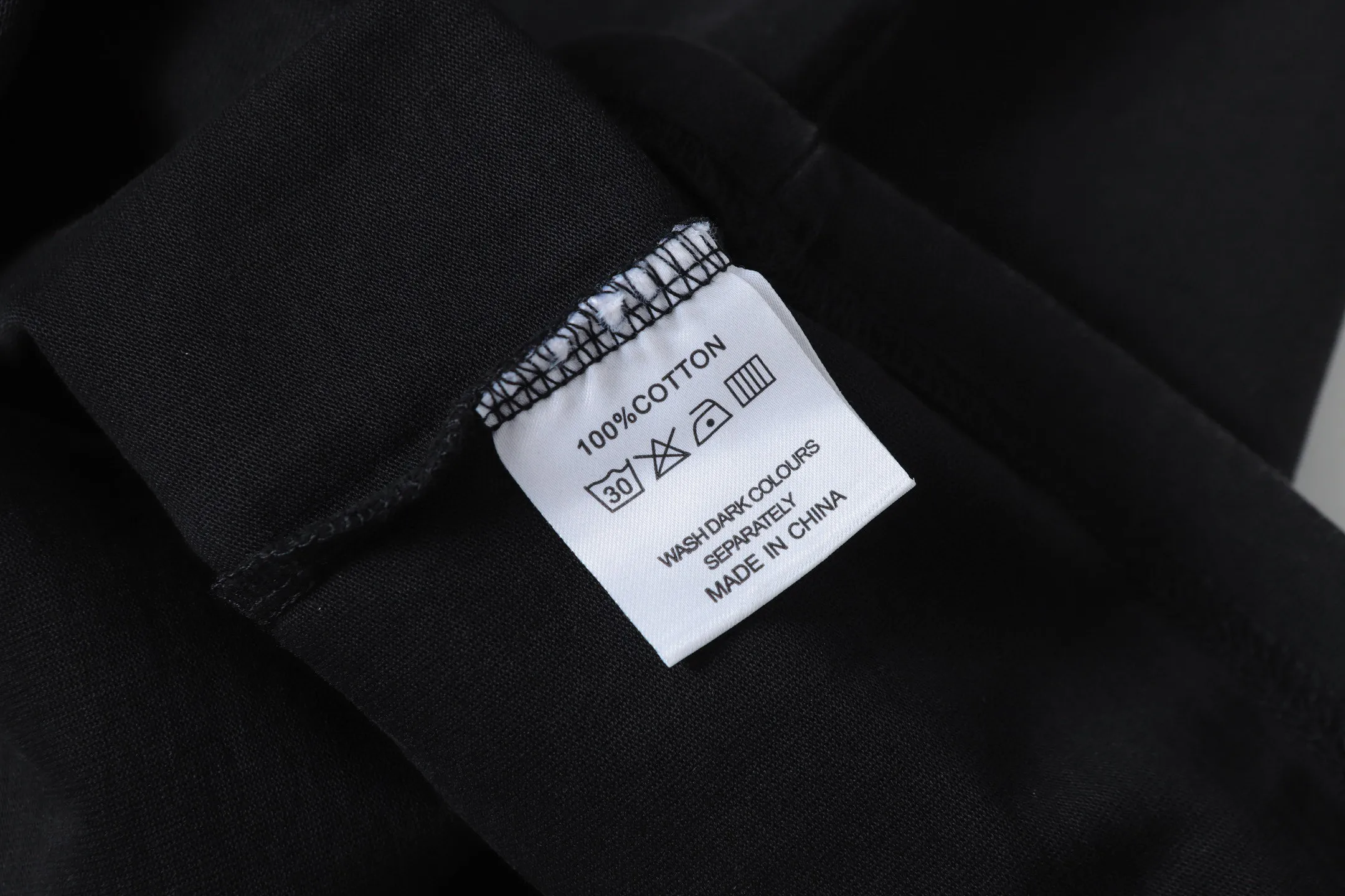 6313#washed black｜P116 Godspeed cross-border American rock and roll street washed retro style short-sleeved T (craft printing) fabric (fabric): 32 count combed double yarn 250g weight size (size): S-M-L-XL color (colour): washed black