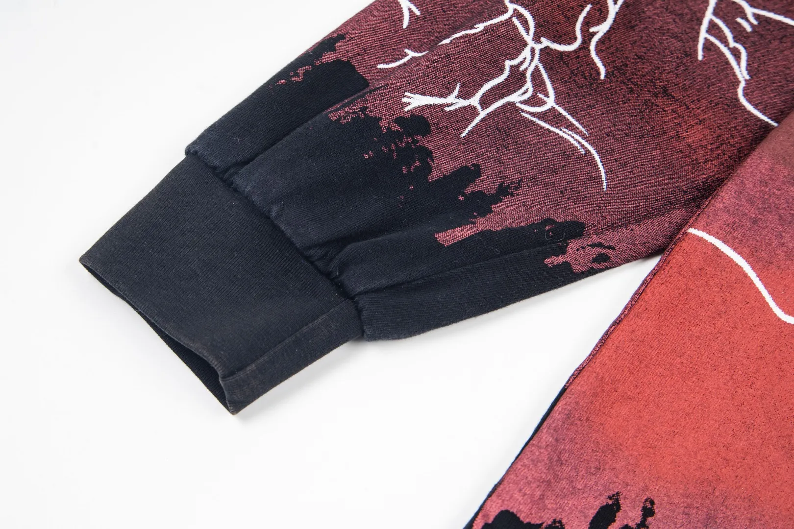 G57# GodSpeed ​​HD printed washed long sleeve S-XL size black red black blue black yellow P166
