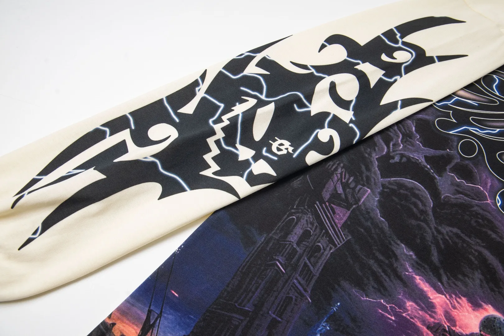 G52# GodSpeed ​​white ink direct spray wash long sleeve S-XL size apricot P146