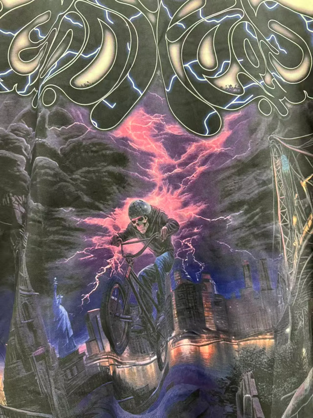 G52# GodSpeed ​​white ink direct spray wash long sleeve S-XL size apricot P146