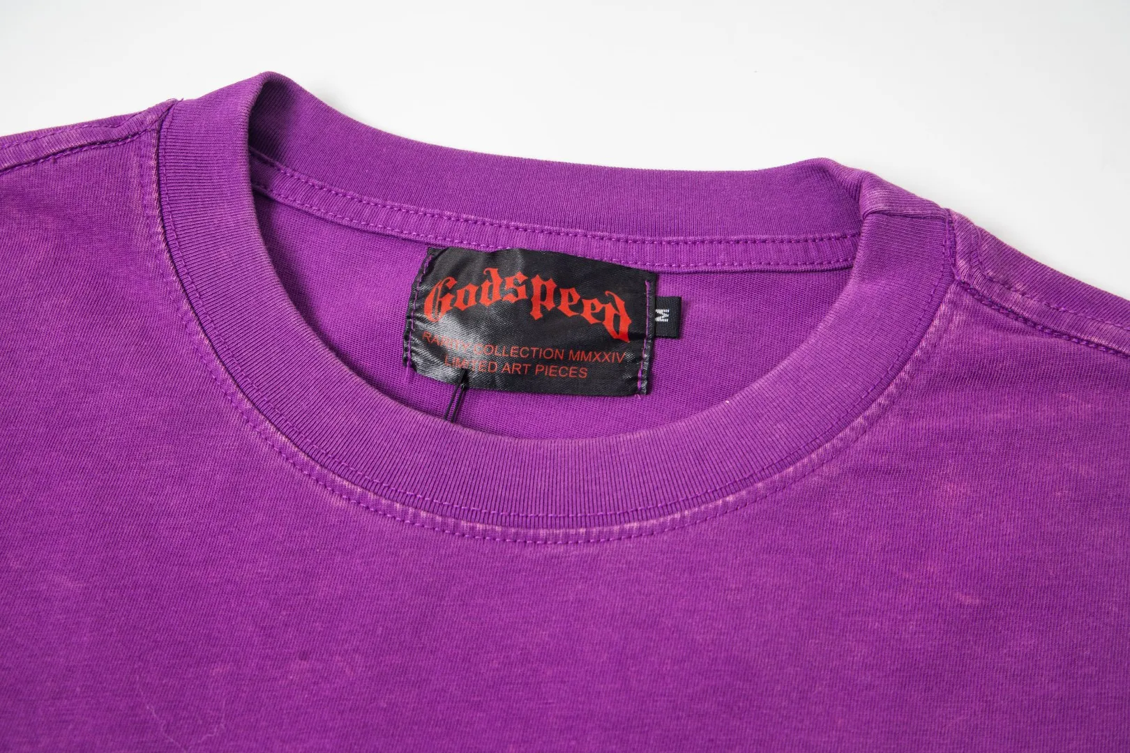 G45# GodSpeed ​​HD printed washed long sleeve S-XL size black (washed) P136 purple (washed) P136