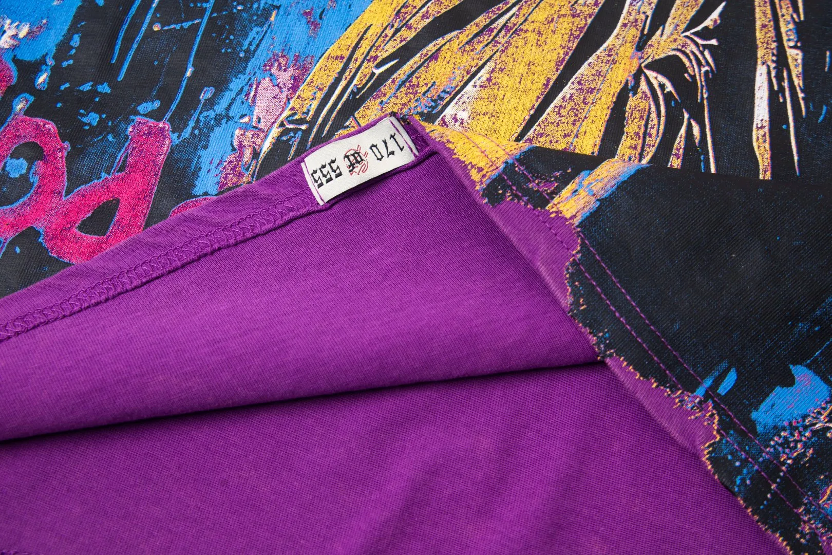 G45# GodSpeed ​​HD printed washed long sleeve S-XL size black (washed) P136 purple (washed) P136