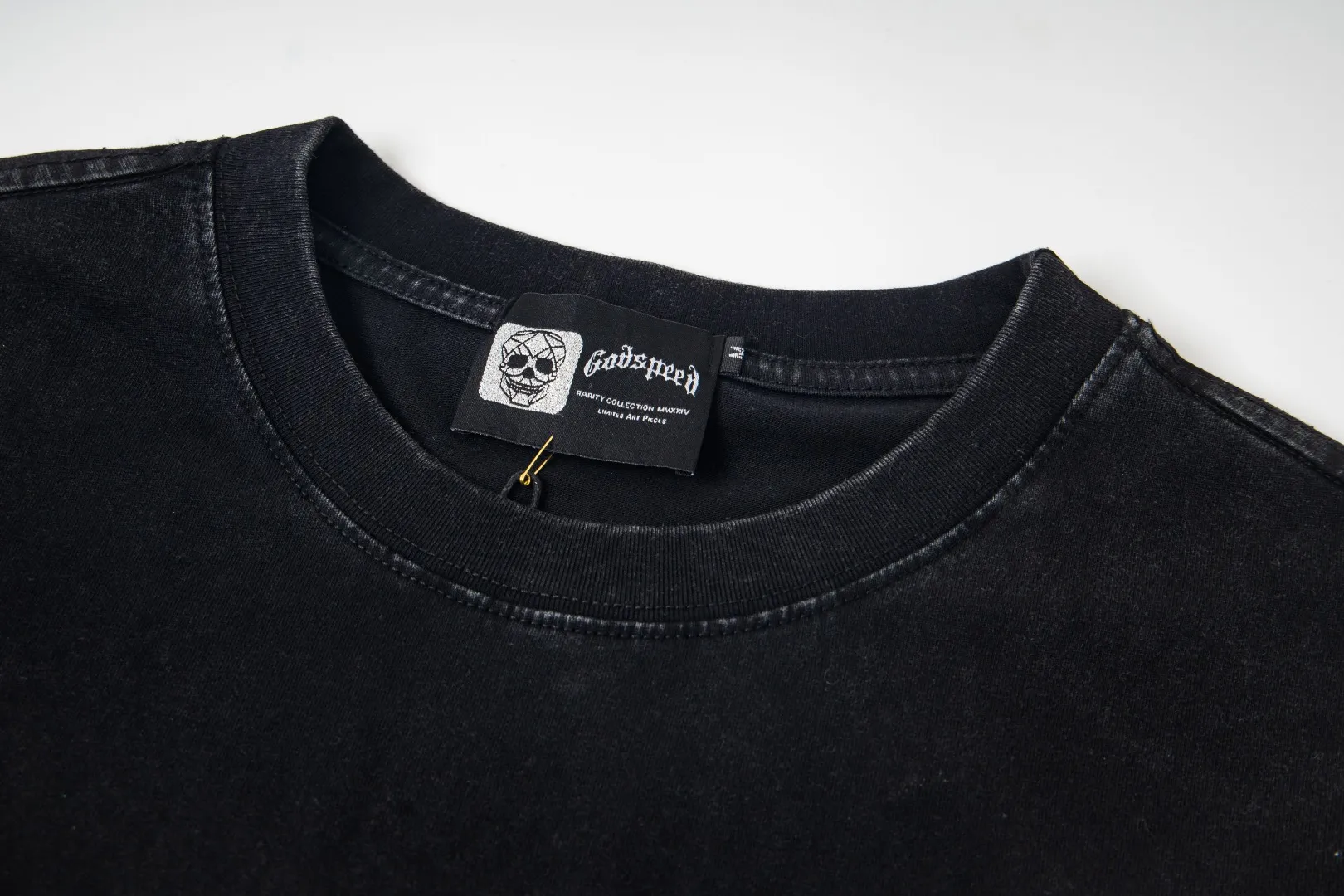 G45# GodSpeed ​​HD printed washed long sleeve S-XL size black (washed) P136 purple (washed) P136