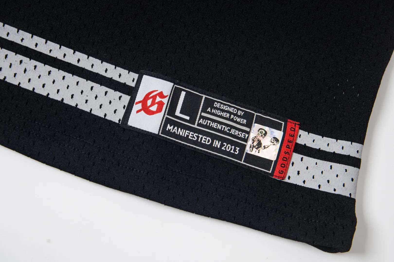 GW02# GodSpeed ​​mesh short-sleeved jersey S-XL black gray P116