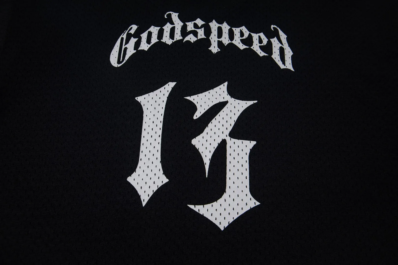 GW02# GodSpeed ​​mesh short-sleeved jersey S-XL black gray P116