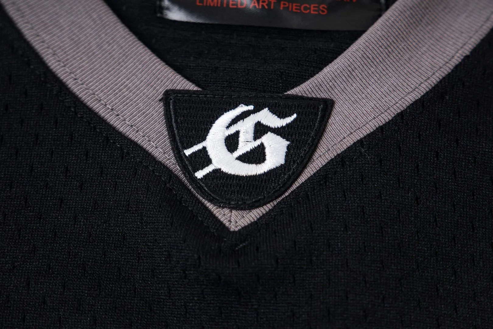 GW02# GodSpeed ​​mesh short-sleeved jersey S-XL black gray P116