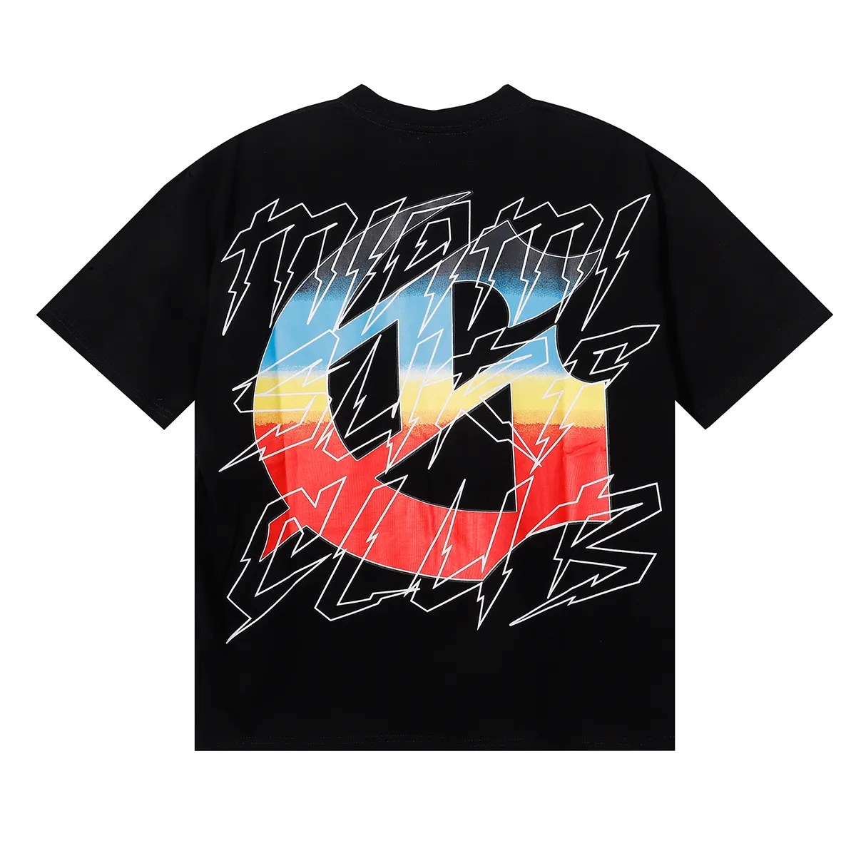 No. 7073, Mechao Godspeed beach skull surfboard print high quality double yarn pure cotton casual short-sleeved T-shirt batch 110 Color: black, white, yellow; Size: S M L XL