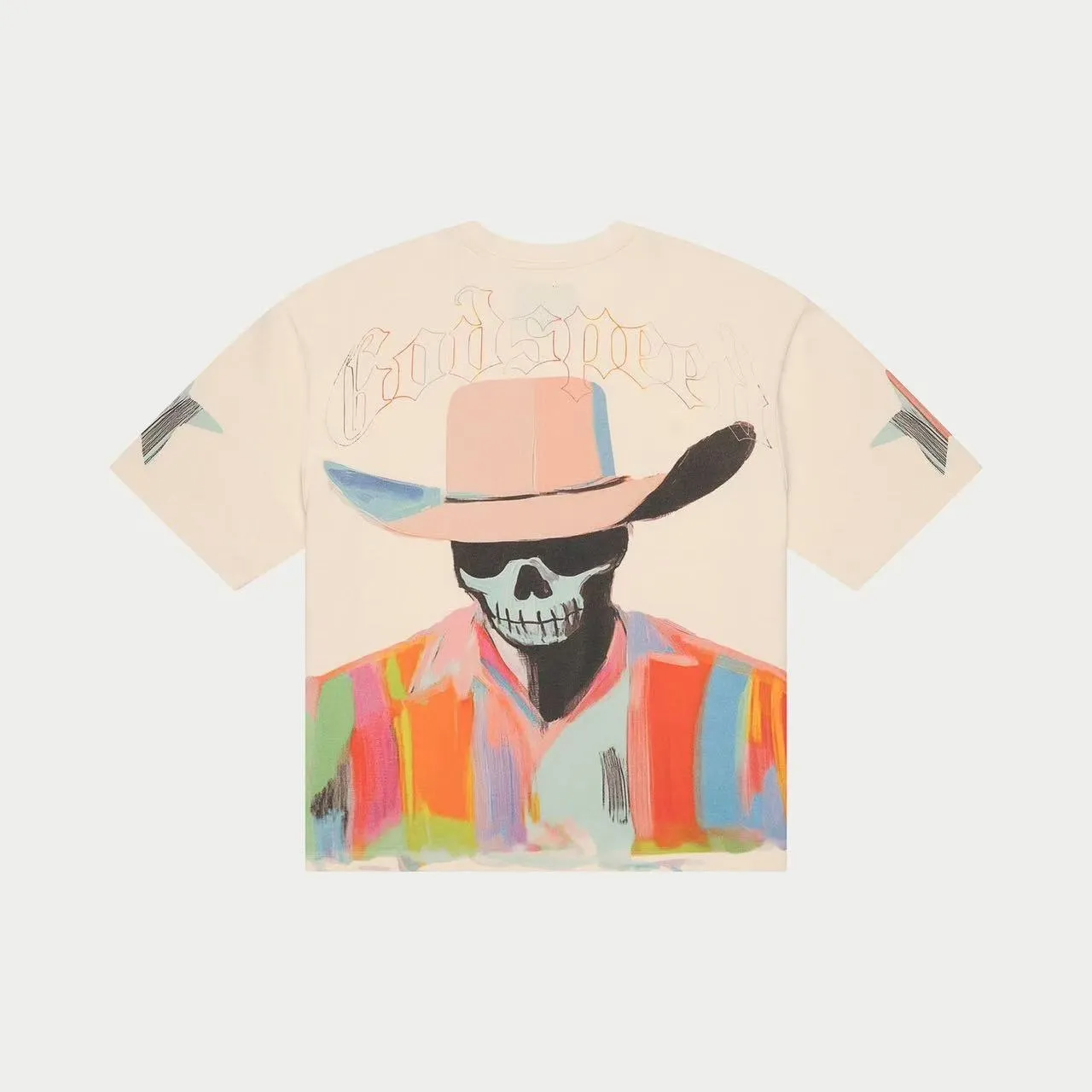 5097#Apricot | P104 Godspeed cross-border American rock and roll street washed retro style short-sleeved T (craft printing) fabric (fabric) 32 counts combed double yarn 240 grams weight code number (size): S-M-L-XL color (colour): apricot