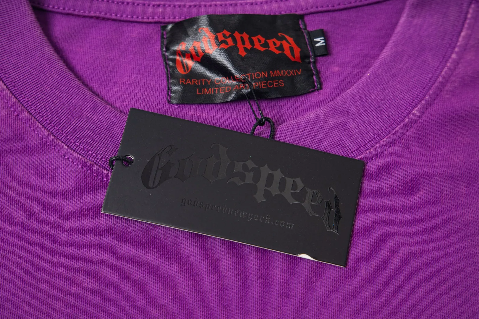 G52# GodSpeed ​​white ink direct spray washed long sleeve S-XL size purple (washed) P156 apricot P146