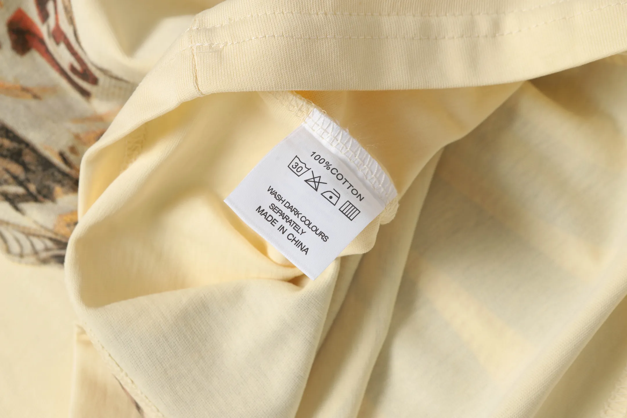 5013# white | apricot | P104 Godspeed cross-border American rock and roll street wash retro style short-sleeved T (craft print) fabric (fabric): 32 counts combed double yarn 240 grams weight code number (size): S-M-L-XL color (colour): white, apricot,