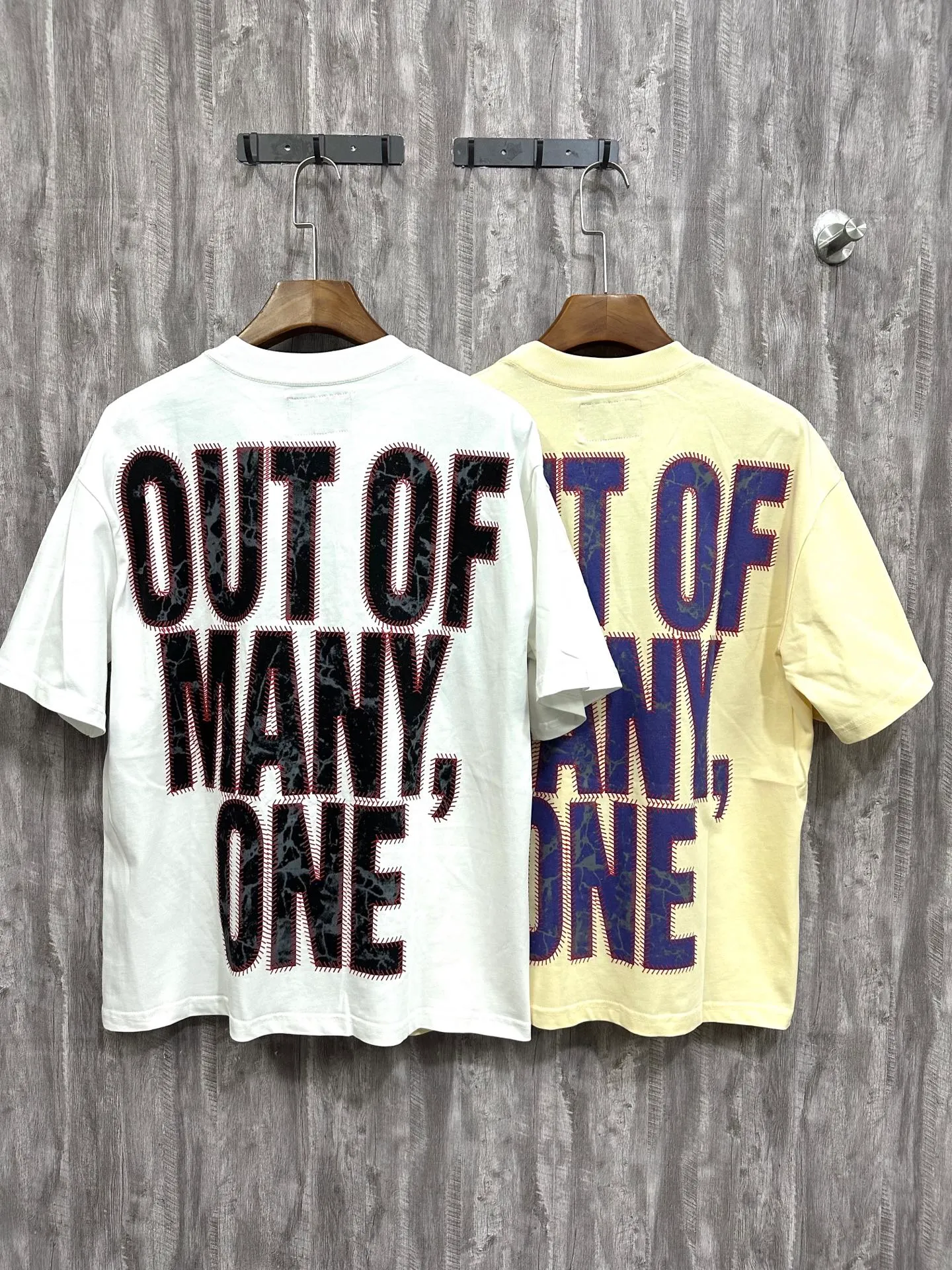 5013# white | apricot | P104 Godspeed cross-border American rock and roll street wash retro style short-sleeved T (craft print) fabric (fabric): 32 counts combed double yarn 240 grams weight code number (size): S-M-L-XL color (colour): white, apricot,