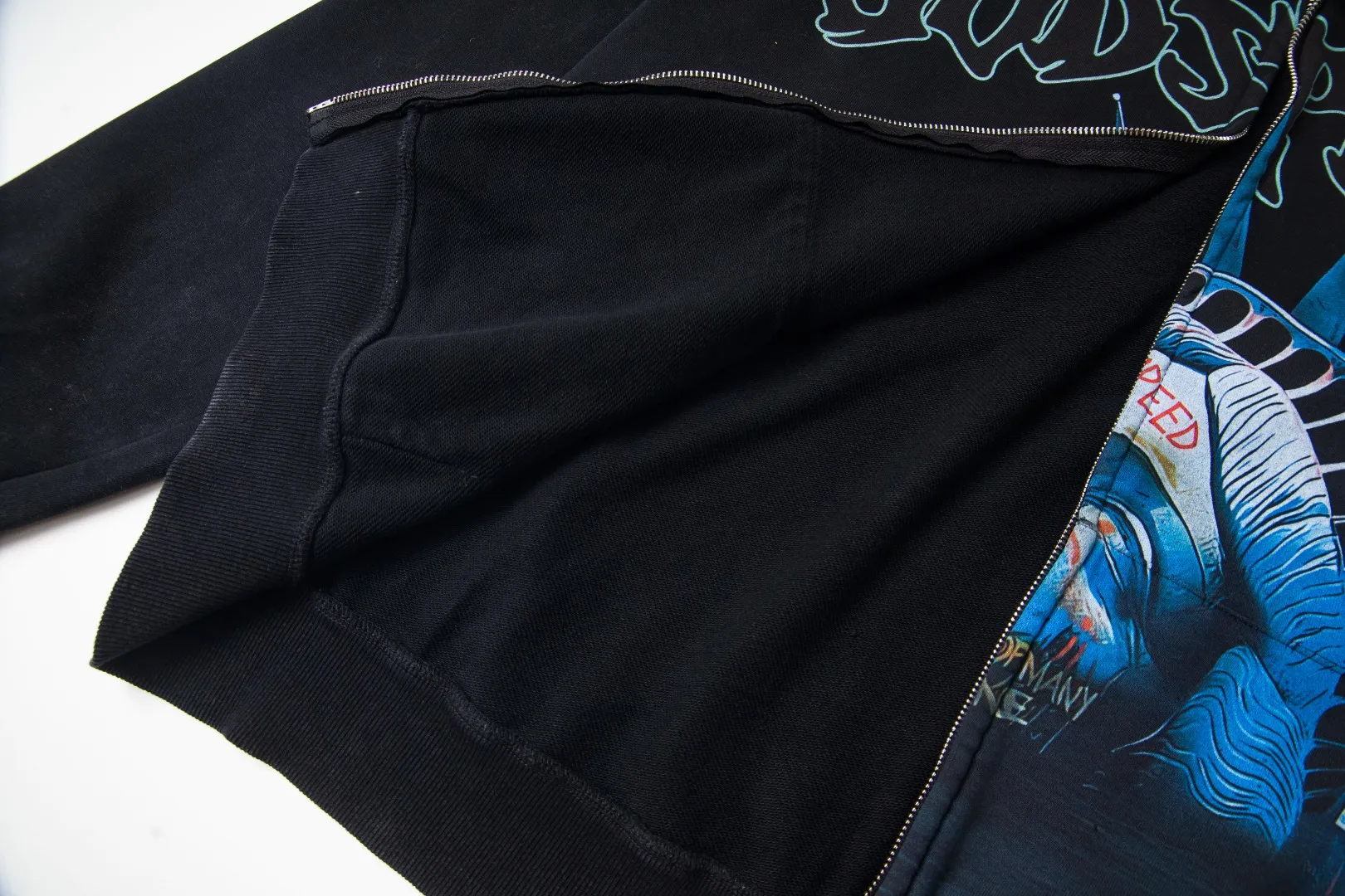 G39# GodSpeed ​​white ink direct spray zipper sweatshirt S-XL washed black P236 apricot P226