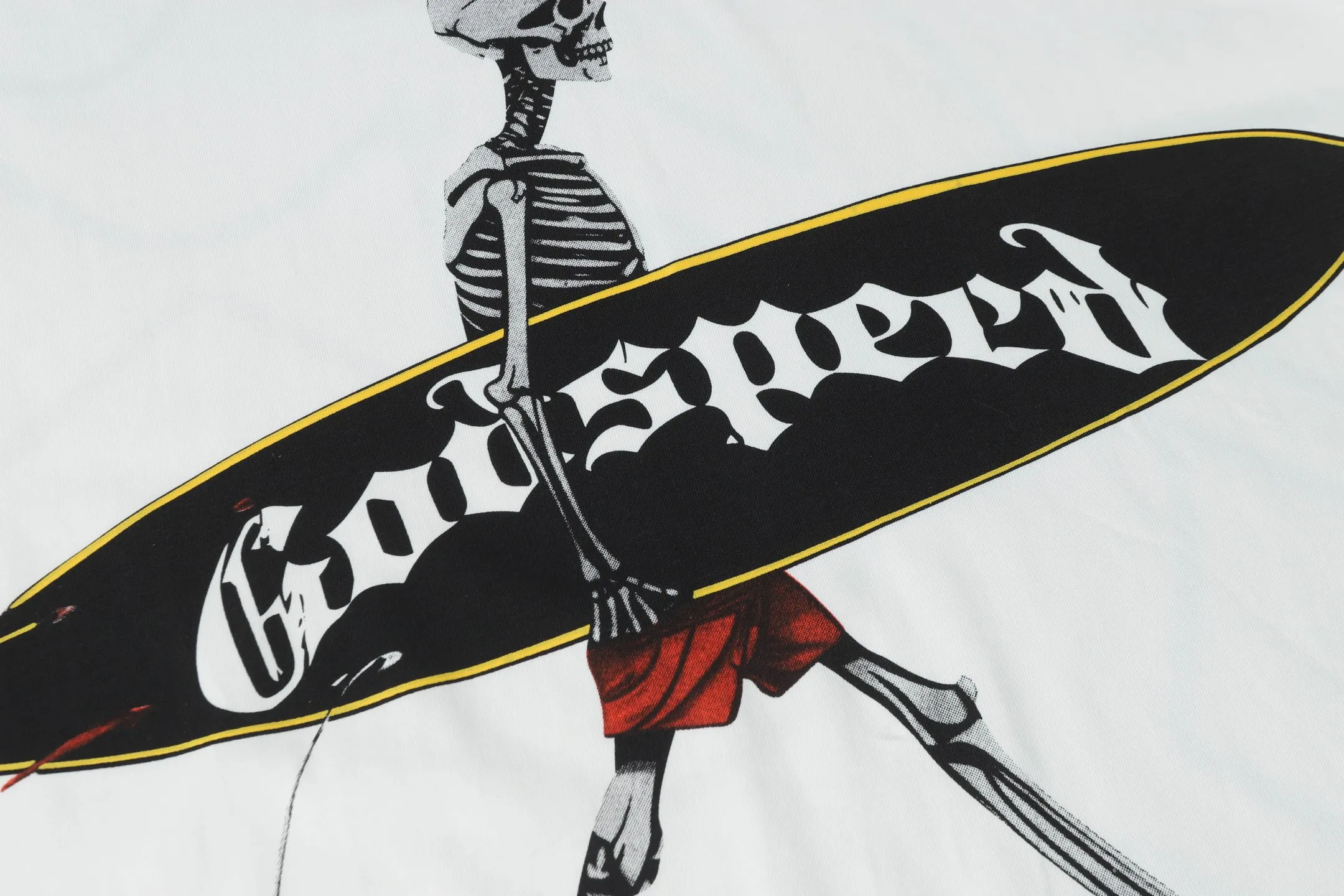 5049#White/Apricot｜P104 Godspeed cross-border American rock and roll street washed retro style short-sleeved T (craft printing) fabric (fabric): 32-count combed double yarn 240 grams weight code number (size): S-M-L-XL color (colour): white, apricot,
