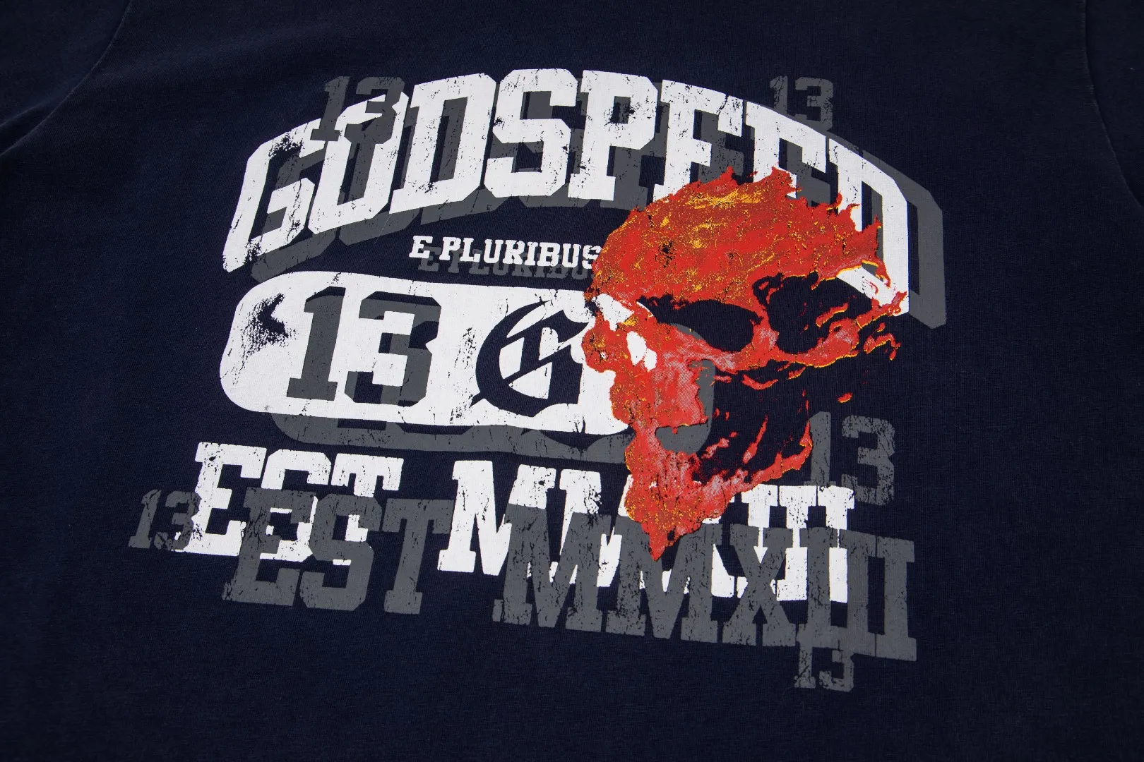 G69# GodSpeed ​​High Definition Printed Washed Short Sleeves S-XL Black P116 Blue P116 Gray P116