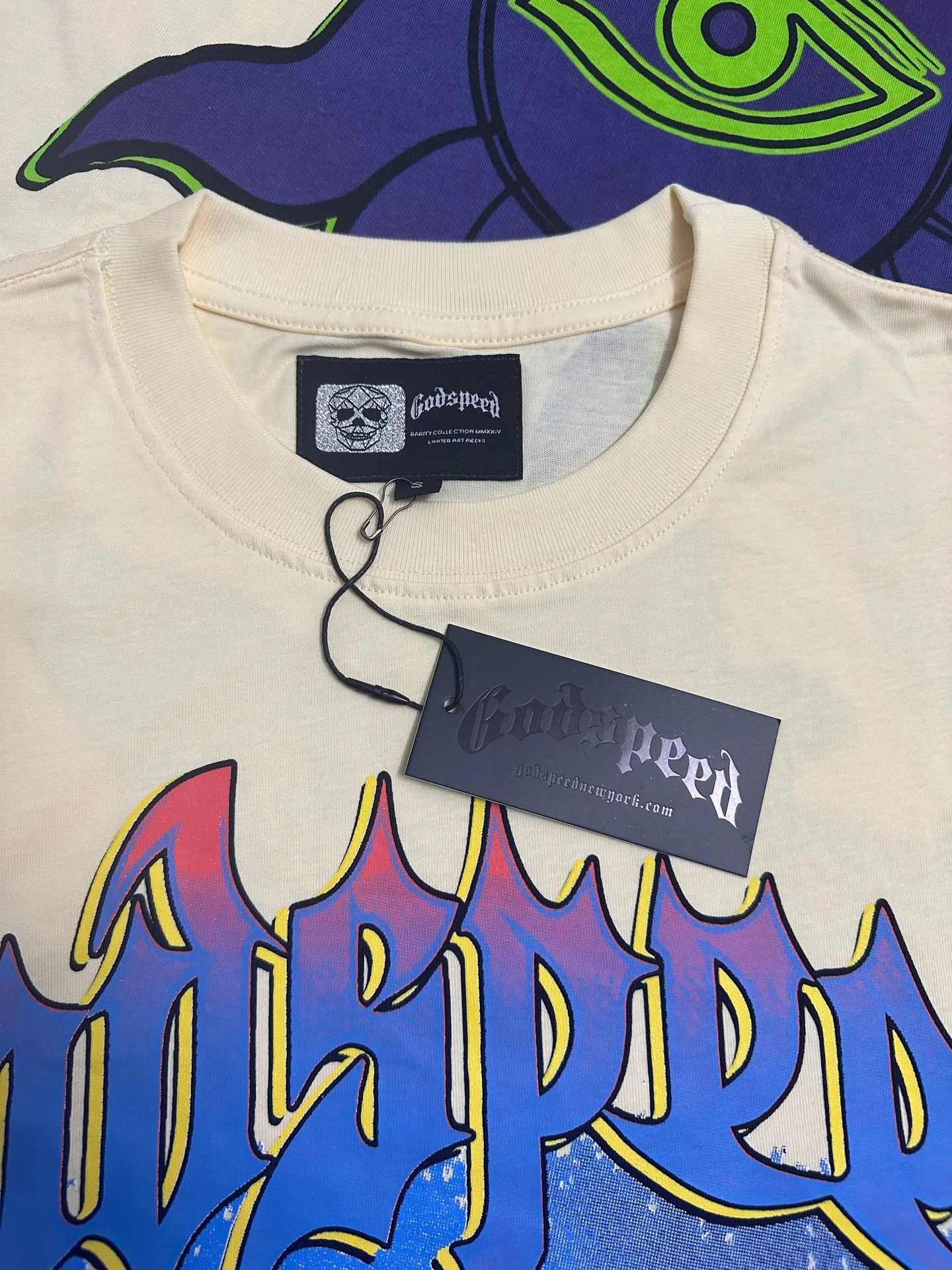 5140#apricot | P104 Godspeed cross-border American rock and roll street washed retro style short-sleeved T (craft printing) fabric (fabric) 32 counts combed double yarn 240 grams weight code number (size): S-M-L-XL color (colour): apricot